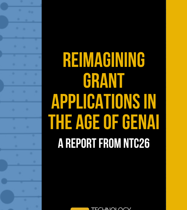 Reimagining Grant Applications in the Age of GenAI